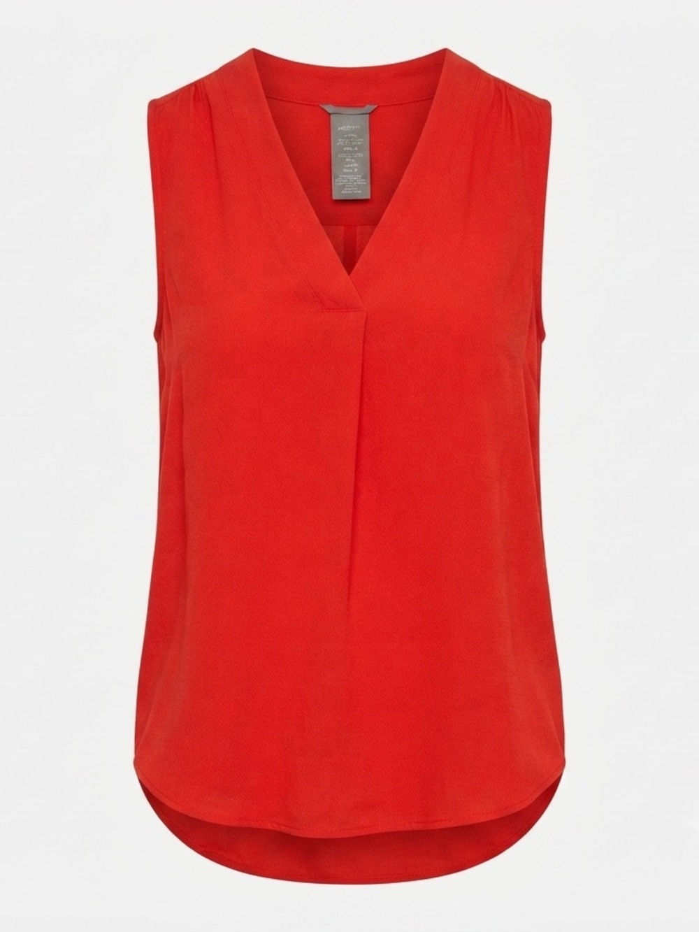 Matty M Women’s XS Cherry Red Sleeveless V-Neck Blouse Top NWT
